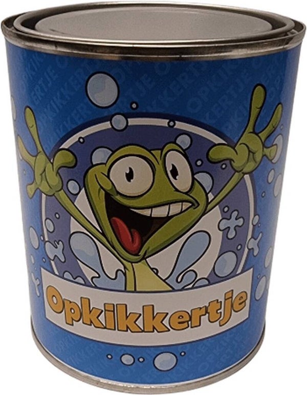 Snoepblik "opkikkertje"