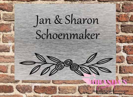 Naambord Bloem