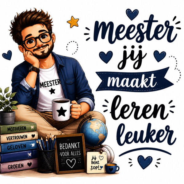 Meester jij maakt leren leuker Tegel