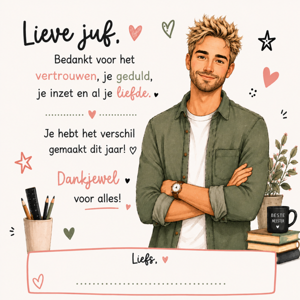 Gepersonaliseerd meester tegel