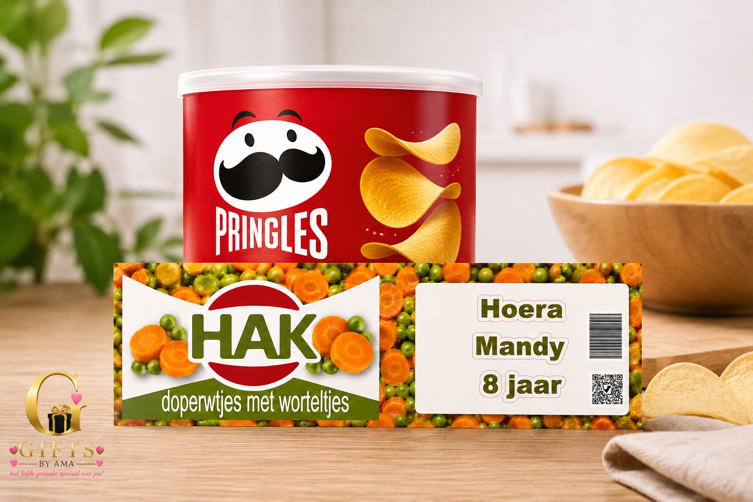 Pringles HAK Wortelen met doperwten
