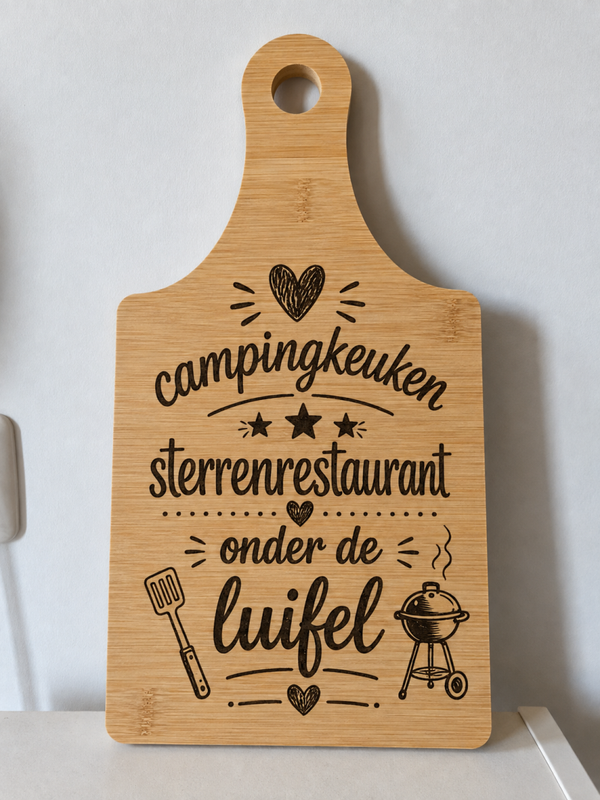 Snijplank Decoratie – Campingkeuken | Sterrenrestaurant onder de Luifel