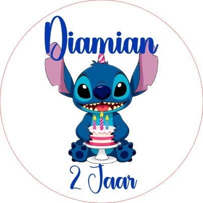 Stitch Traktatie sticker