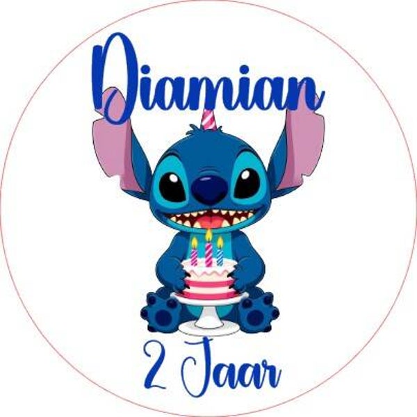Stitch Traktatie sticker