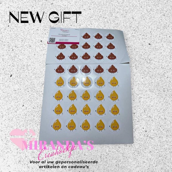 Poep-plasstickers