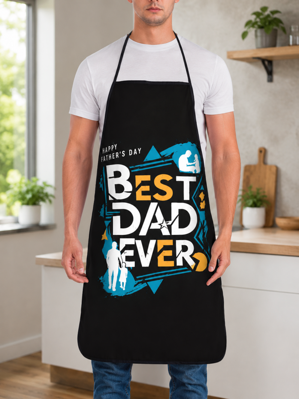 Keukenschort – Best Dad Ever 🖤