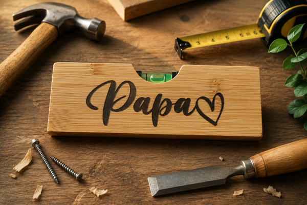 🛠️ houten waterpas met flesopener