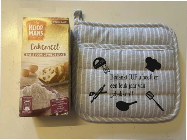 Pannenlap  met tekst