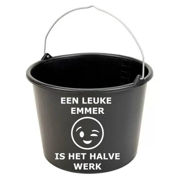 Emmer "een leuke emmer is het halve werk"