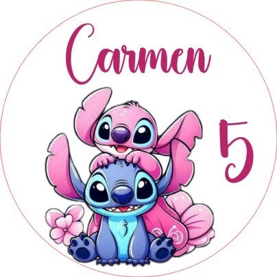 Stitch Traktatie sticker