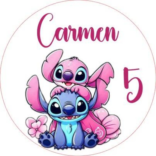 Stitch Traktatie sticker