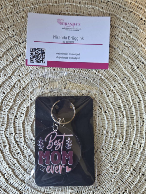 Plexiglas Sleutelhanger | Best mom ever
