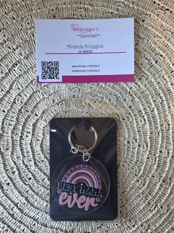 Plexiglas Sleutelhanger | Best mama ever