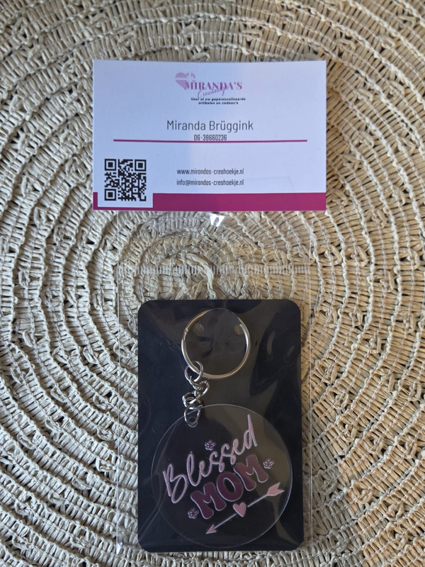 Plexiglas Sleutelhanger | Blessed mom