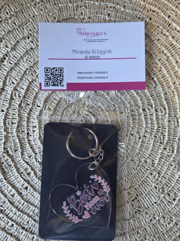 Plexiglas Sleutelhanger | Best mom ever