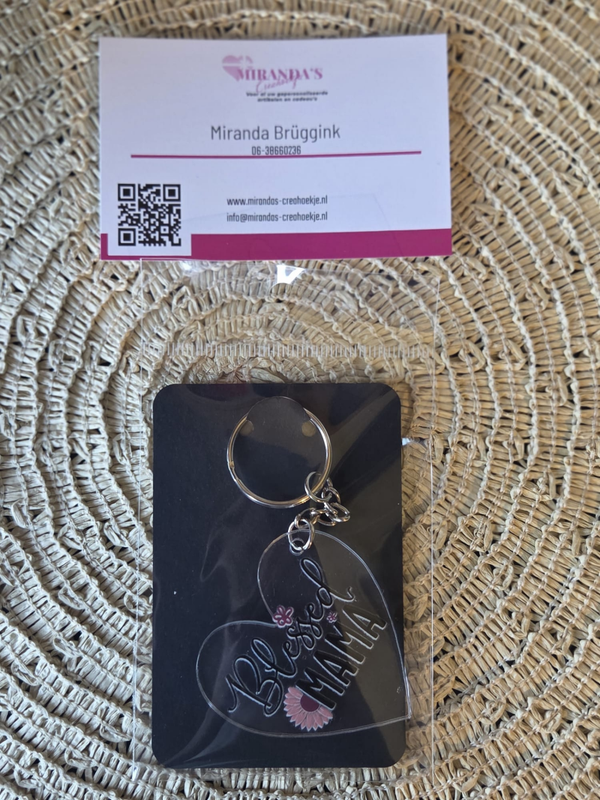 Plexiglas Sleutelhanger | Blessed mom