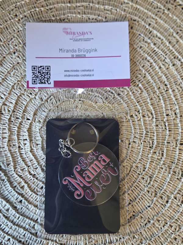 Plexiglas Sleutelhanger | Best mama ever