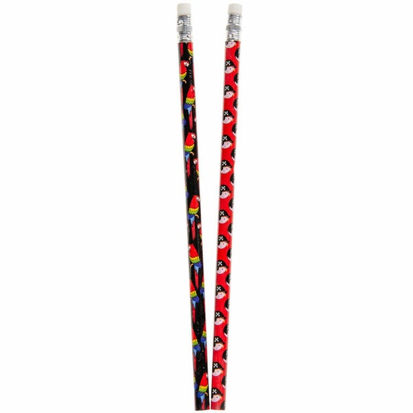 Piraat Potlood met Gum – 19 cm 🏴‍☠️✏️