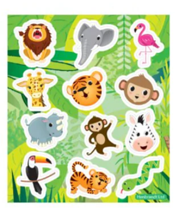 🦁 Stickervel Jungle – Voor kleine avonturiers!