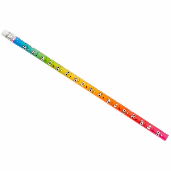 Potlood met Smiley – Potlood met Gum – 19 cm