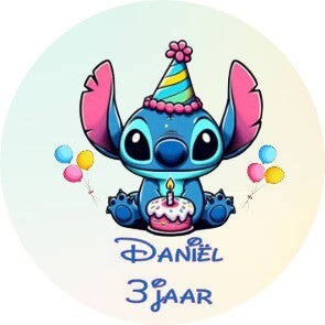 Stitch Traktatie sticker