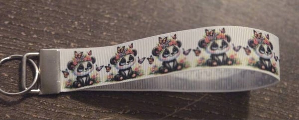 Panda handgemaakte sleutelhanger