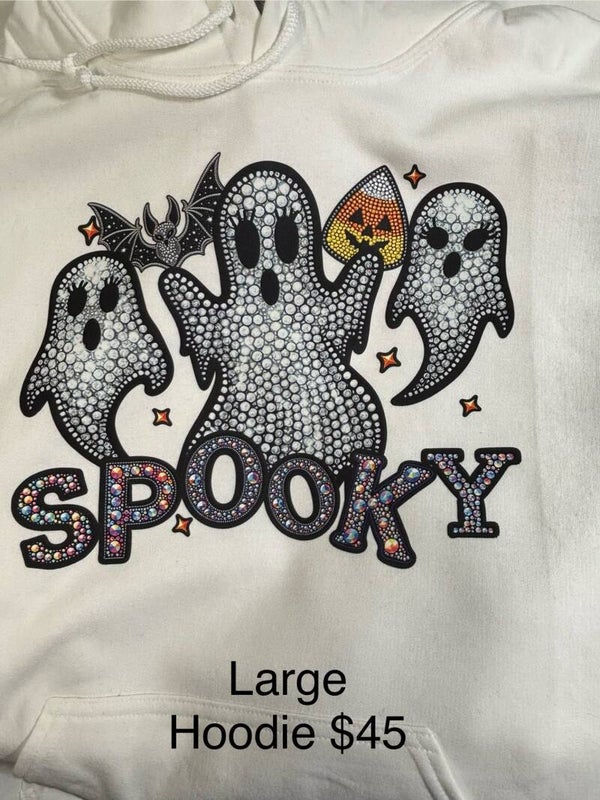 Bling Spooky Ghosts Hoodie