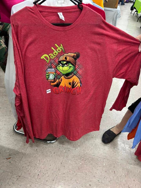 Daddy Grinch Long sleeve T or Sweatshirt