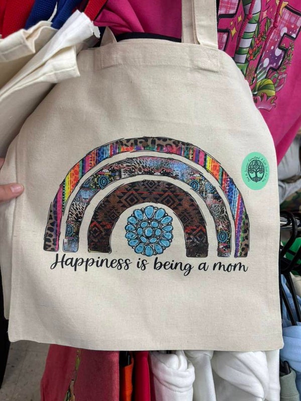 Tote, Tan, Happiness is being a mom