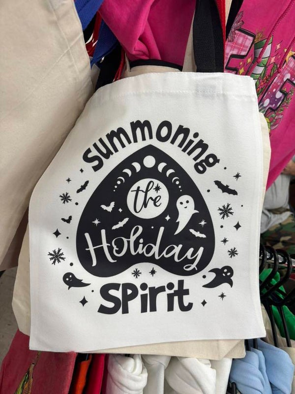 Canvas tote- Black Handles