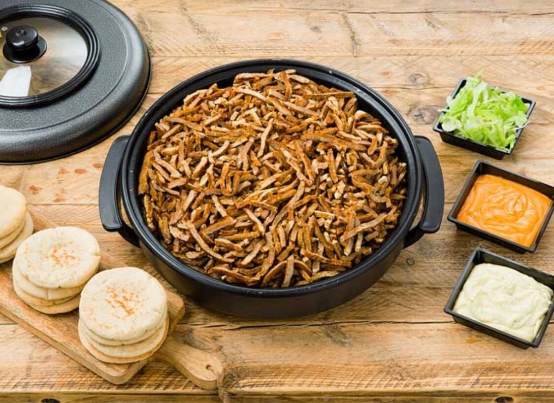 Shoarmapan met 15 broodjes