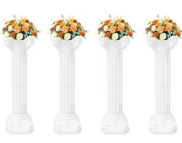 White Roman Pillars