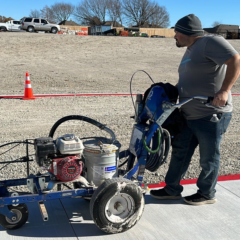 Fire Lane Striping Jenks OK Flintco H&H Striping