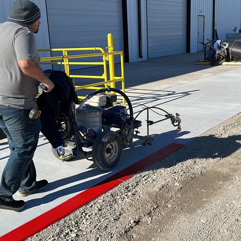 Fire Lane Striping Jenks OK Flintco H&H Striping