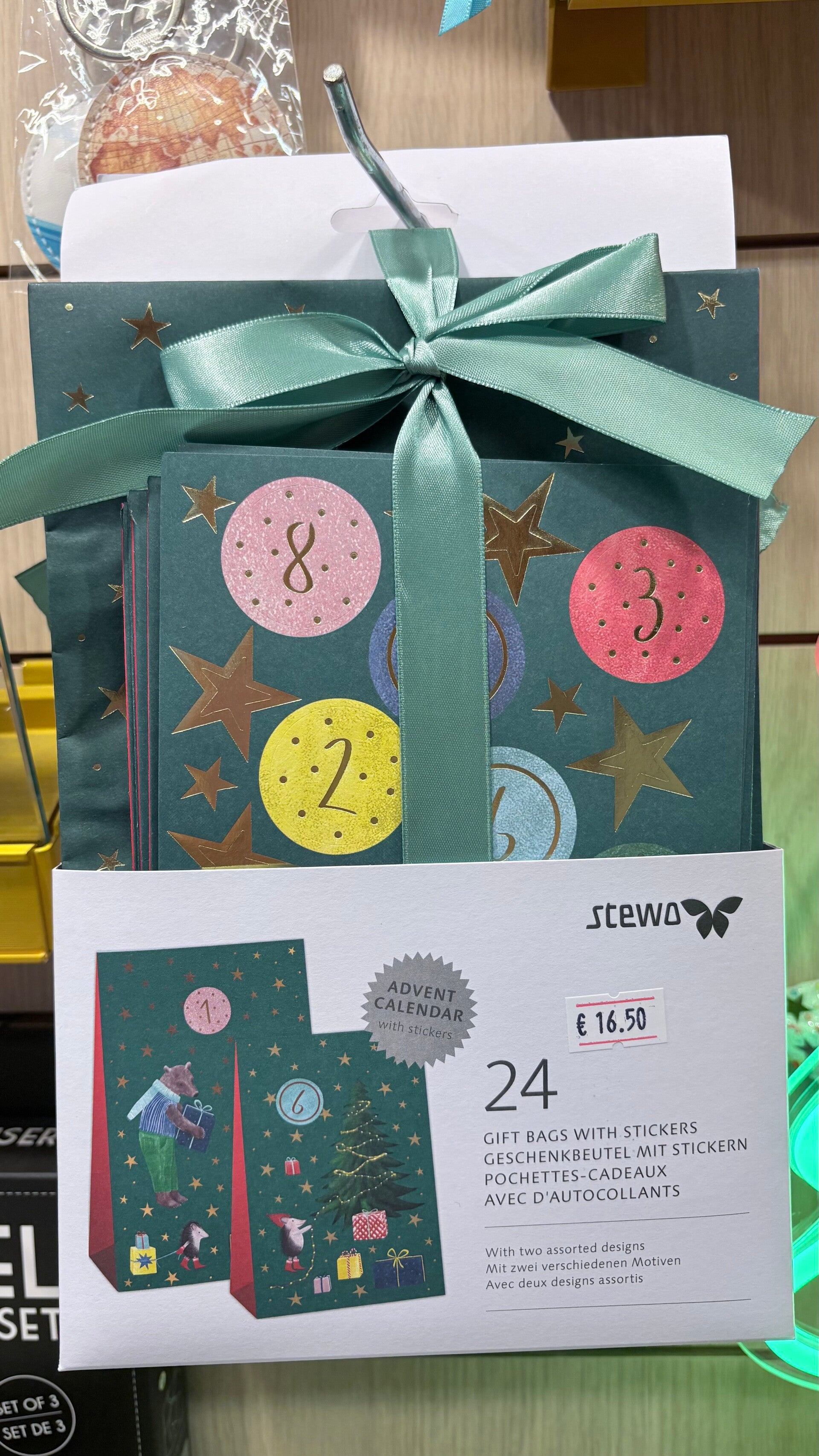 Calendario avvento in carta