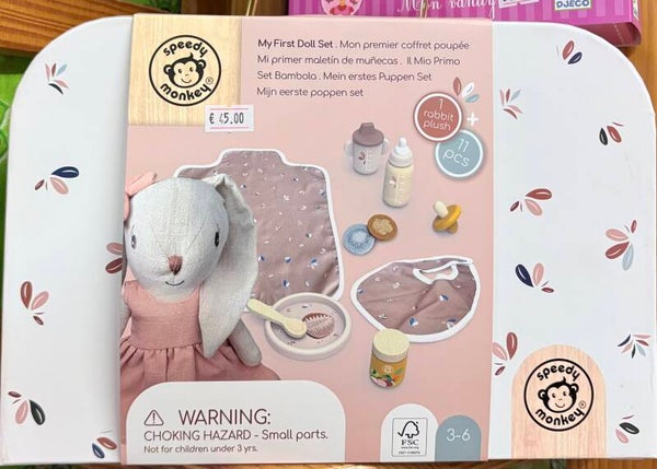 Set " La mia prima bambola". SPEEDY MONKEY