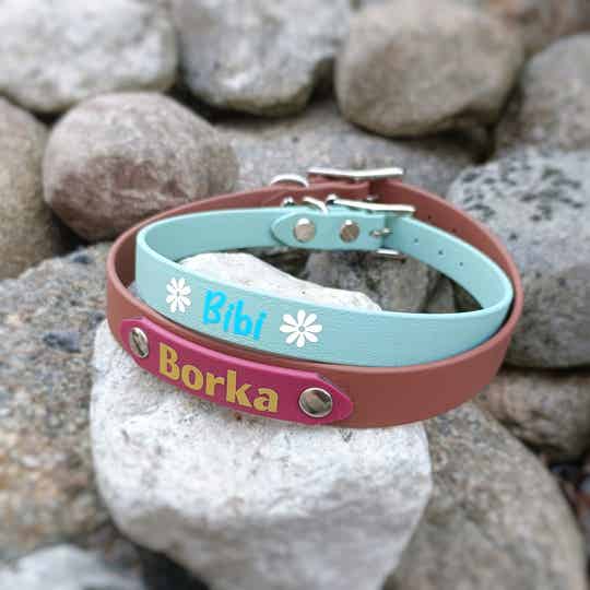 Biothane halsband met naam