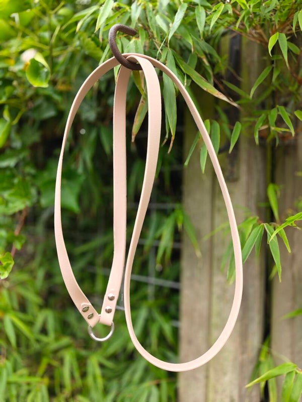 GRAB & GO - Biothane neckrope met ring powdertan - 150cm.