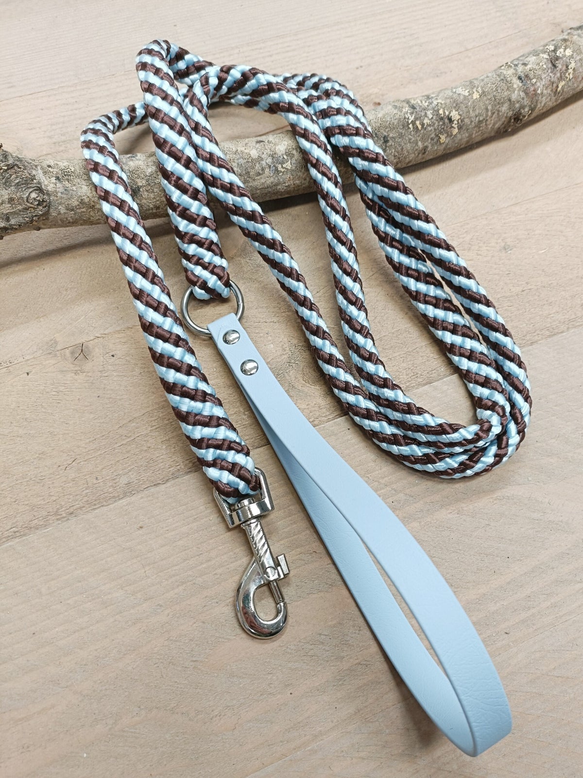 Adori Kettinglijn Soft Handvat Donkerbruin - Hondenriem - 110x1.6 cm - Ketting - Pets Place