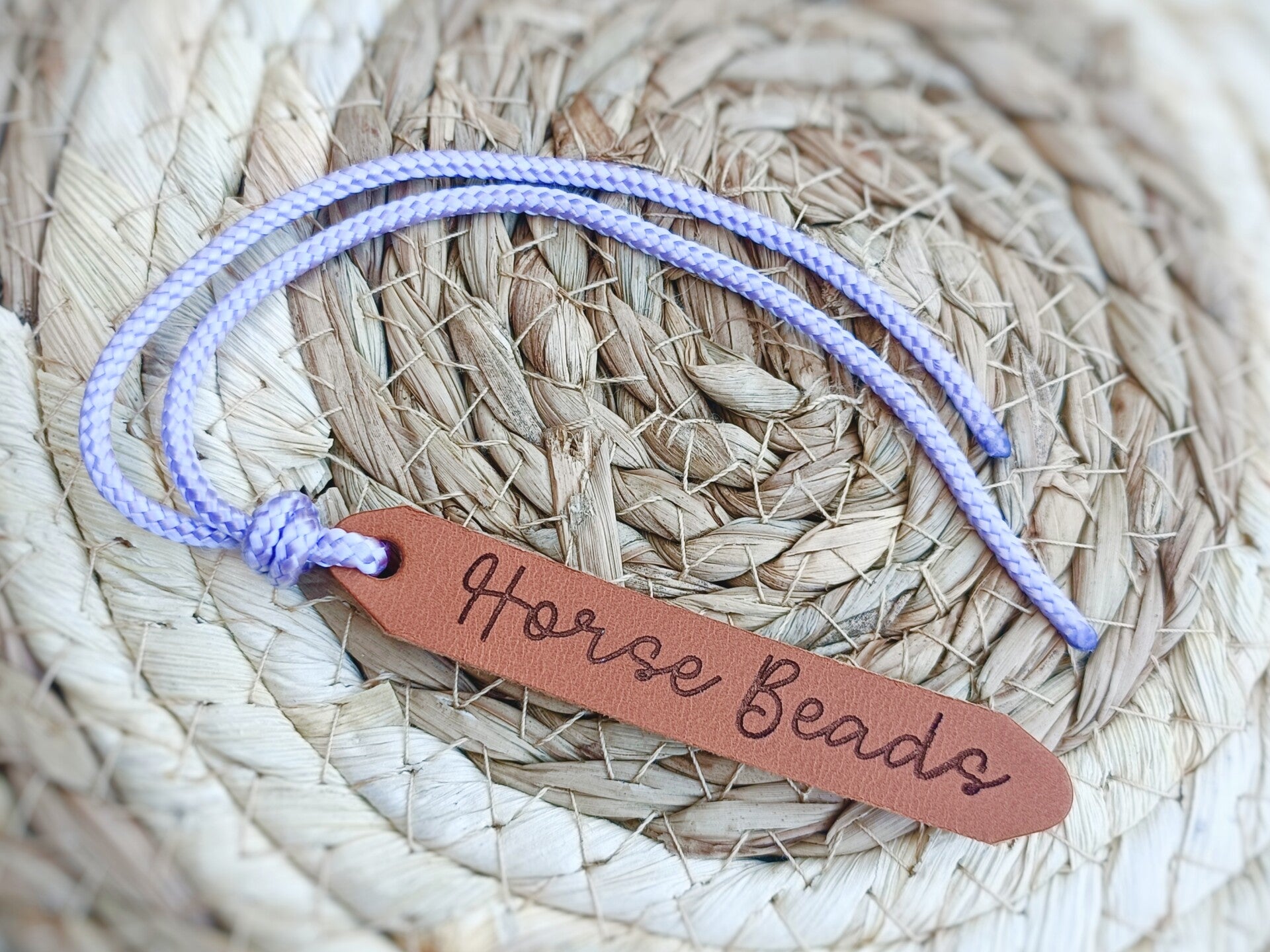 Lederen naamlabel met laser gravering