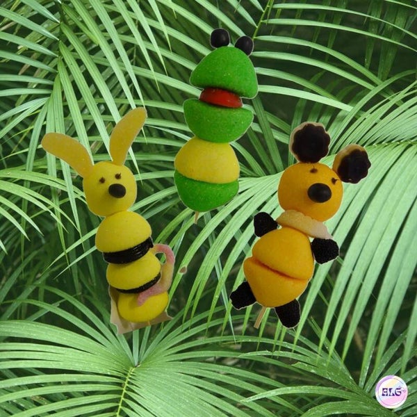 Brochette ludique 🐮🐷🐸