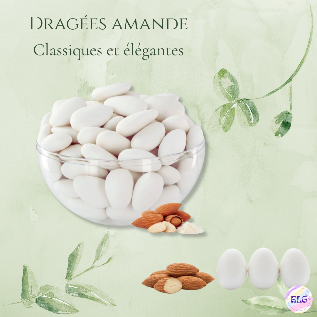 Dragées amande blanches - 500g
