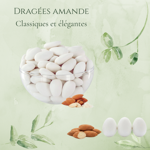 Dragées amande blanches - 500g