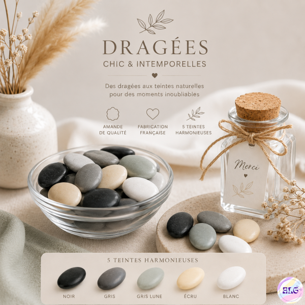 Dragées collection nuances minérales 🩶