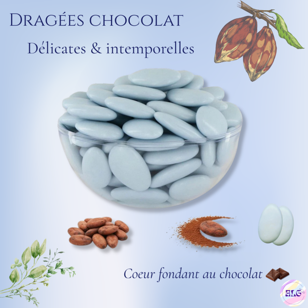 Dragées chocolat lavande