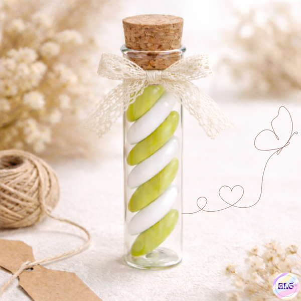 Éprouvettes dragées bohème naturel 🍃 – lot de 10