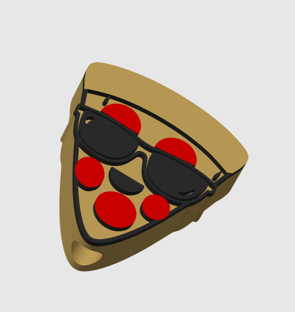Stl File Pizza Straw topper and Can Openner