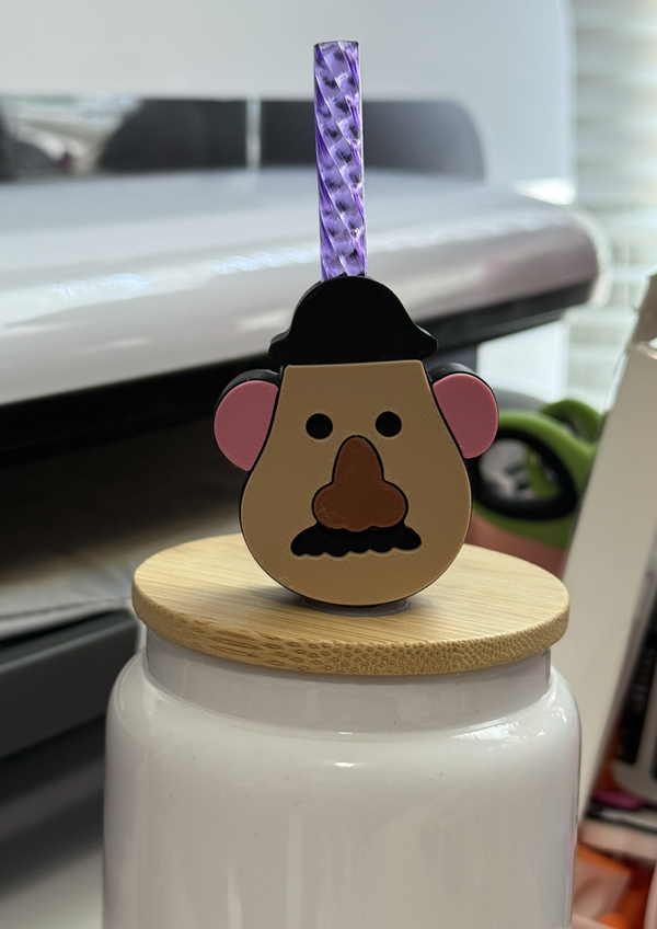 Stl File Straw topper Mr Potato Head