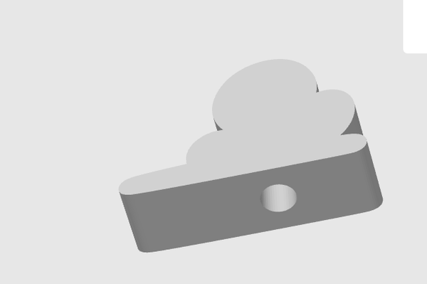 Stl file Cloud straw topper
