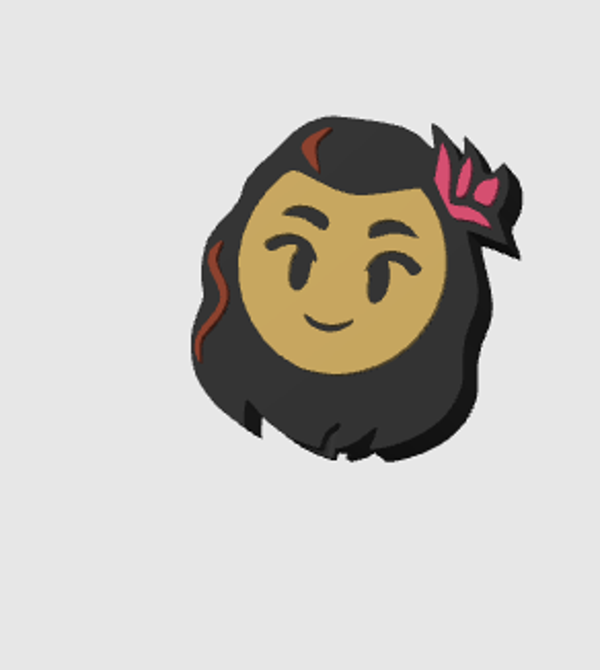 File 3mf Straw topper Moana